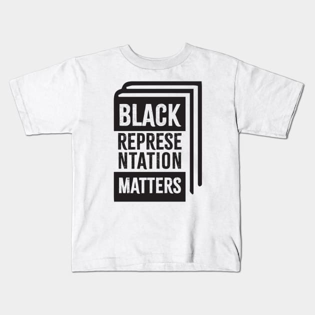 Black Representation Matters - librarian Kids T-Shirt by LAKOSH